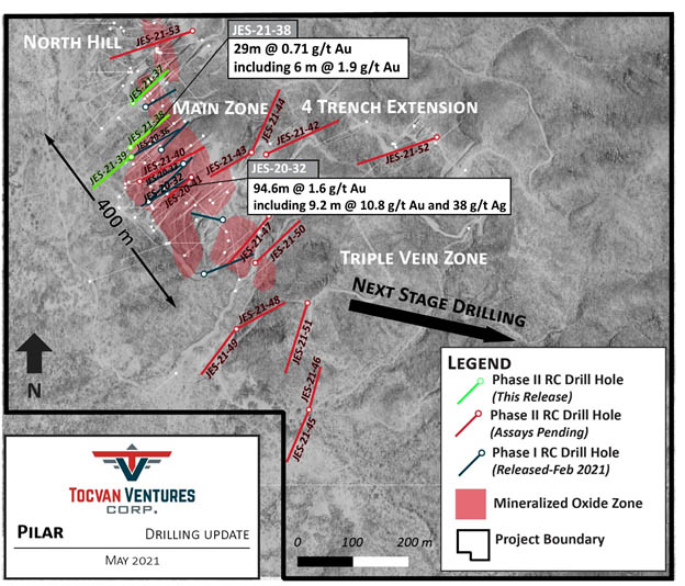 Figure 1. Cross-Section of Drill Hole JES-21-28